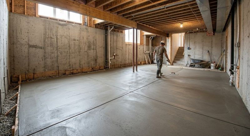 Basement Concrete Installation in Middleburg, FL