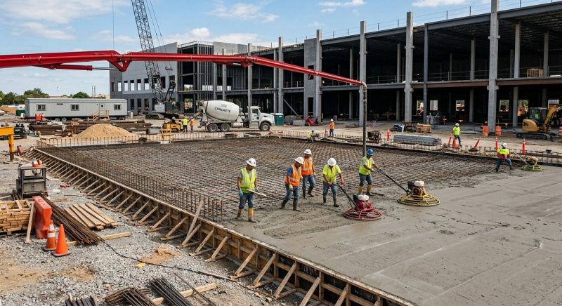 Commercial Slab Construction in Callahan, FL